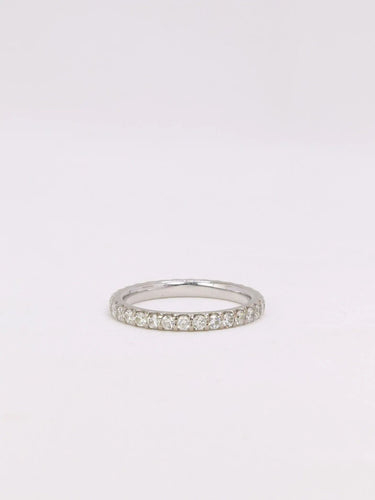 Bague 54 MAUBOUSSIN Alliance or blanc diamants 1 carat 58 Facettes J367