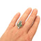 Bague 55 Bague or blanc, émeraudes diamants 58 Facettes 235