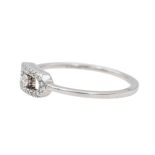 Bague 53 Messika Bague Move Uno Or blanc Diamant 58 Facettes 3753458RV