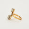 Bague 56 Bague Toi et Moi 2 ors diamants 58 Facettes GU27
