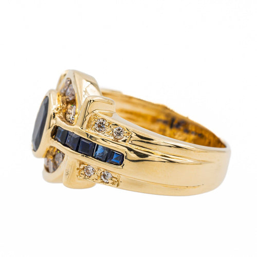 Bague 47 Bague Or jaune Saphir 58 Facettes 3090649CN