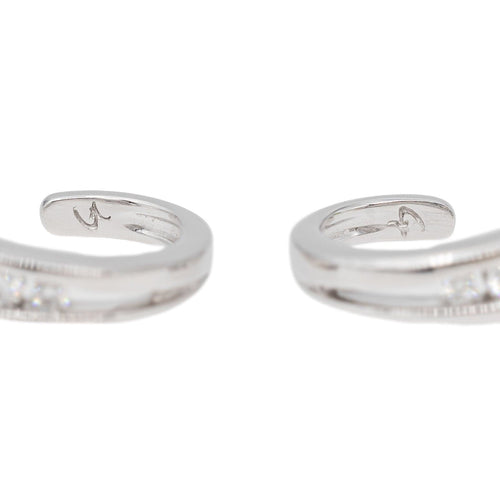 Boucles d'oreilles Boucles d'oreilles Créoles Or blanc Diamant 58 Facettes 2999634CN