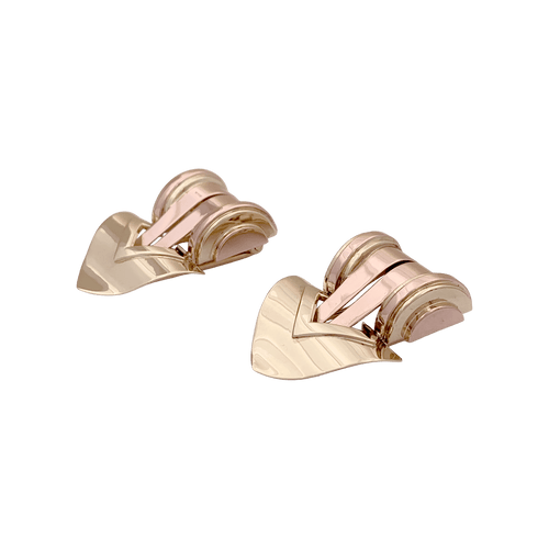 Clips vintage Tiffany & Co., ou jaune, ou rose. 58 Facettes 34597