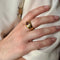 Bague 53 Bague croisillons bombée godronnée en or jaune 18k, rubis et diamants 58 Facettes REF2575-343