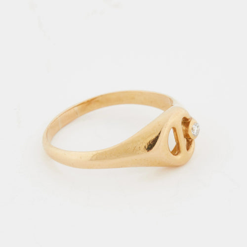Bague 51 BAGUE OR JAUNE COLLECTION Catherine Deneuve 58 Facettes RÉF 11072/16