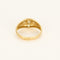 Bague en or jaune et diamants