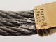 Bracelet vintage bracelet FRED force 10 cable 24 cm acier et or jaune 58 Facettes 261952