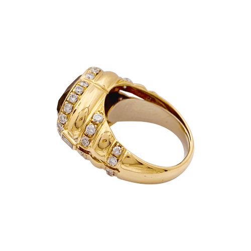 Bague 52 Bague Repossi "Coeur" or jaune, diamants, citrine. 58 Facettes 34359