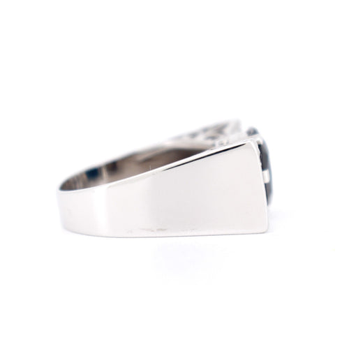 Bague 56 Bague Tank Art Déco Or, Saphir et Diamants 58 Facettes 365