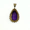Collier Pendentif Or Blanc & Améthyste 58 Facettes