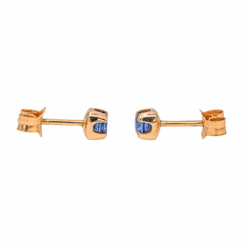 Boucles d'oreilles Boucles d'oreilles Puces Or rose Saphir 58 Facettes 3089047CN