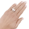 Bague 53 Bague platine, diamants. 58 Facettes 34295