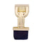 Montre Montre Van Cleef & Arpels "Cadenas" or jaune, diamants, cuir. 58 Facettes 33610