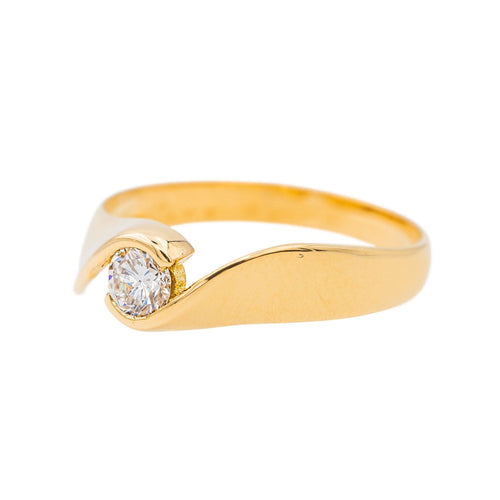 Bague 56 Bague Solitaire Or jaune Diamant 58 Facettes 3655100CN