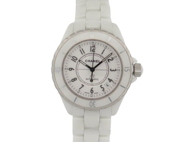 Montre montre CHANEL j12 38 mm ceramique blanche automatique 58 Facettes 261872