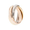 Bague 50 Bague Trinity de Cartier triple or 58 Facettes
