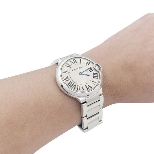 Montre Montre Cartier, "Ballon Bleu", acier. 58 Facettes 33721