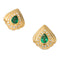 Boucles d'oreilles Boucles d'oreilles Clips Or jaune Emeraude 58 Facettes 2905297CN