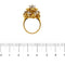 Bague 54 Bague fleur avec diamants 58 Facettes 34293