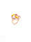 Collier Bague + collier en or rose 18 carats , pierres de lune et diamants 58 Facettes