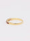 Bague 54 Alliance vintage or jaune diamants rubis 58 Facettes J610