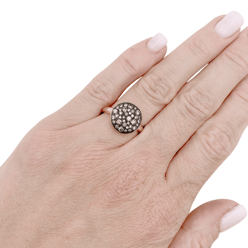 Bague 53 Bague Pomellato "Sabbia" or, diamants bruns. 58 Facettes 34309