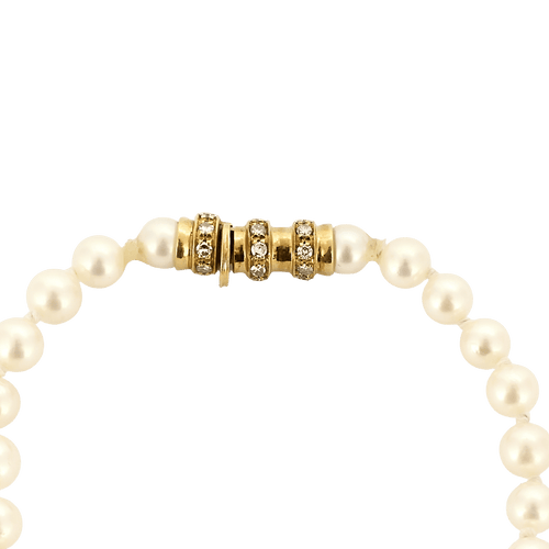 Collier Collier de perles or aune, diamants et saphirs 58 Facettes BO/250007