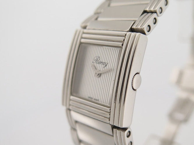 Montre montre POIRAY ma premiere manchette 27 mm quartz acier palladie 58 Facettes 259365