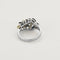Bague 57 Bague en or blanc, diamants et saphirs 58 Facettes PER00662