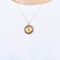 Pendentif AUGIS - Médaille d'Amour - Or jaune et rose, diamant et rubis de synthèse 58 Facettes ROD3386
