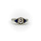 Bague 47 Bague Art Déco en or blanc 14 carats avec diamants et saphirs 58 Facettes A20048