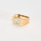 Bague 55 Bague tank or jaune diamants 58 Facettes