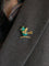 Broche Broche oiseau vintage or jaune chrysoprase rubis 58 Facettes 1087.24