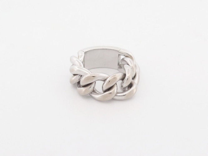Bague 55 bague CHRISTIAN DIOR gourmette or blanc 58 Facettes 259930