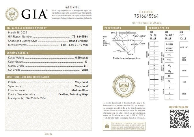 Bague Bague trilogie en or blanc avec diamants certifiés GIA de 1,50 ct 58 Facettes G3827