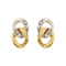 Boucles d'oreilles Deux boucles d'oreilles en or et diamants 58 Facettes 29697