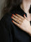 Bague cocktail or blanc citrine 5 carats diamants