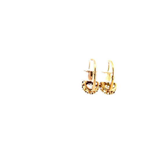 Boucles d'oreilles Dormeuse Or Jaune & Diamants 58 Facettes