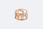 Bague 17 / Oro Rosa Anello in oro rosa LOVE con diamanti 58 Facettes ANL714