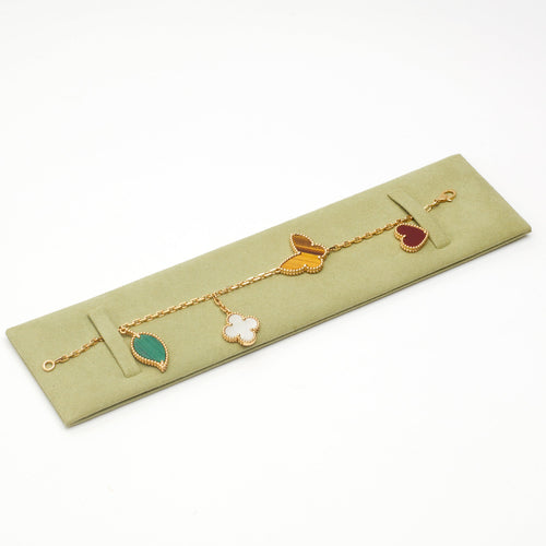 Bracelet Van Cleef & Arpels - Bracelet Lucky Alhambra 4 motifs en or jaune 58 Facettes