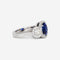 Bague 53 Bague en or blanc avec saphir 58 Facettes 22638