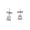 Boucles d'oreilles Puces d'oreilles or blanc 750/000, diamants. 58 Facettes 34762