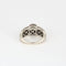 Bague 55 Bague jonc or blanc, perle de culture et diamants 58 Facettes 240760
