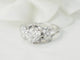 Bague 57 Bague solitaire en or blanc platine et diamant 1,20ct 58 Facettes 33557