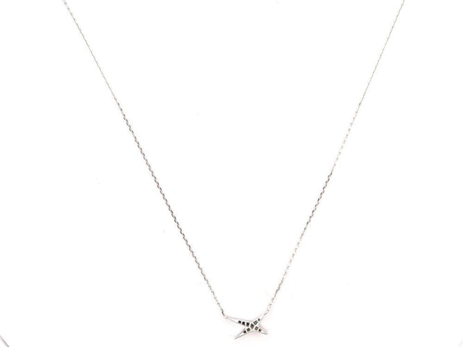 Collier collier MAUBOUSSIN valentin for you or blanc 18k diamants 0.1cts 58 Facettes 268087
