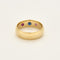 Bague 56 Anneau en or jaune, saphir et rubis 58 Facettes CHA57092
