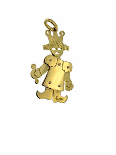 Pendentif POMELLATO - Pendentif Queen taille longue en or jaune 58 Facettes