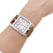 Montre Montre Hermès, "Cape Cod", acier, cuir. 58 Facettes 34829