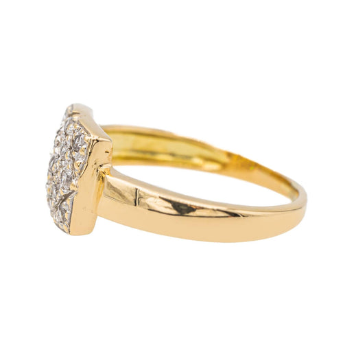 Bague 49 Bague Or jaune, Or blanc Diamant 58 Facettes 3288742CN