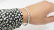 Bracelet rivière en or blanc et diamants